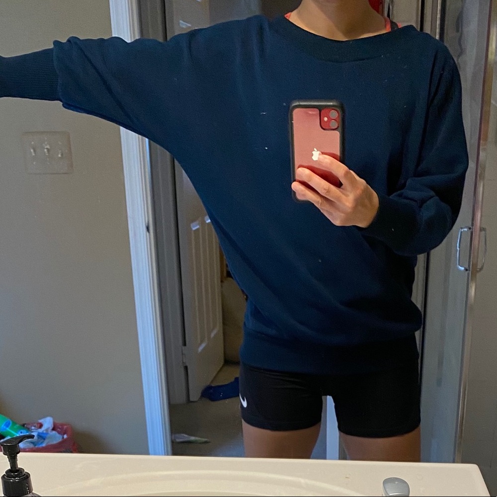 Blue sweatshirt